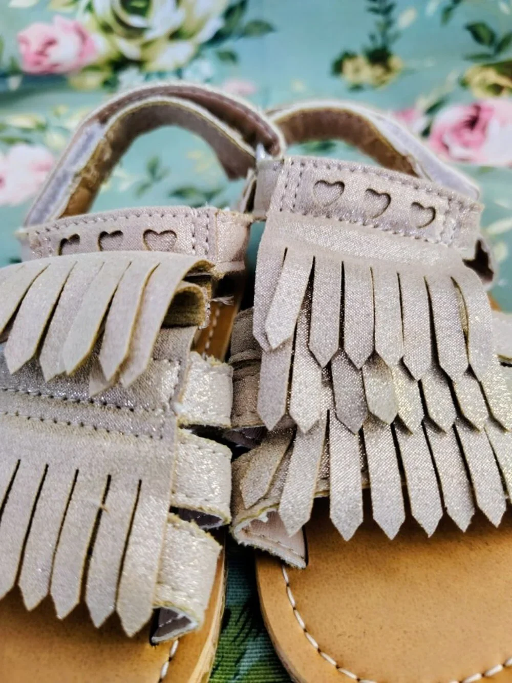 Rising Star 6T Summer Sandals Metallic Fringe